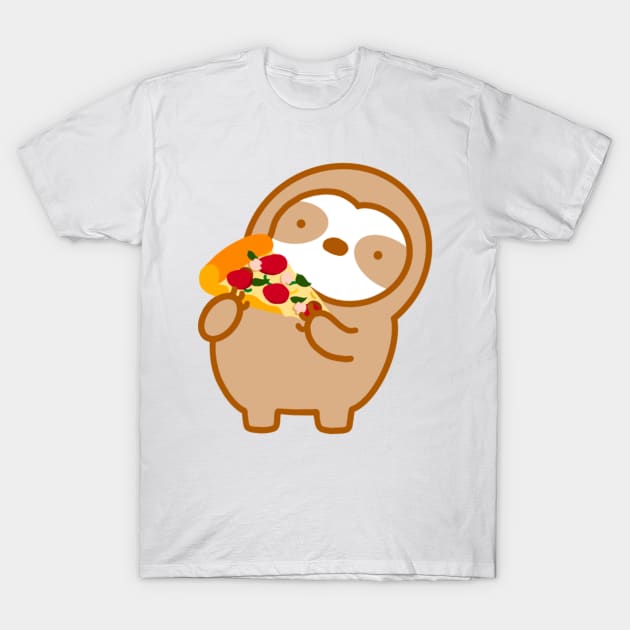 Easily Distracted By Pizza and Sloth T-Shirt by theslothinme